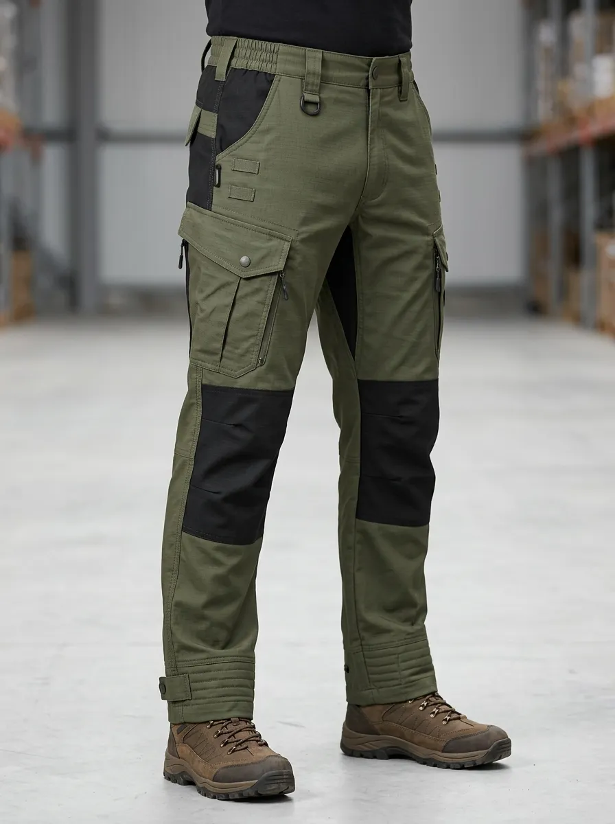 Men's Zip-Pocket Utility Cargo Pants