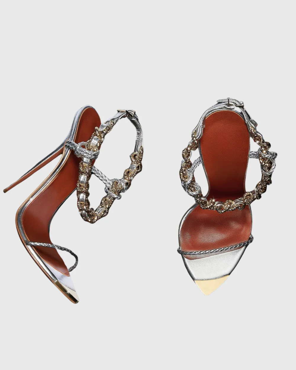 Sparkle Chain Strap Sandals