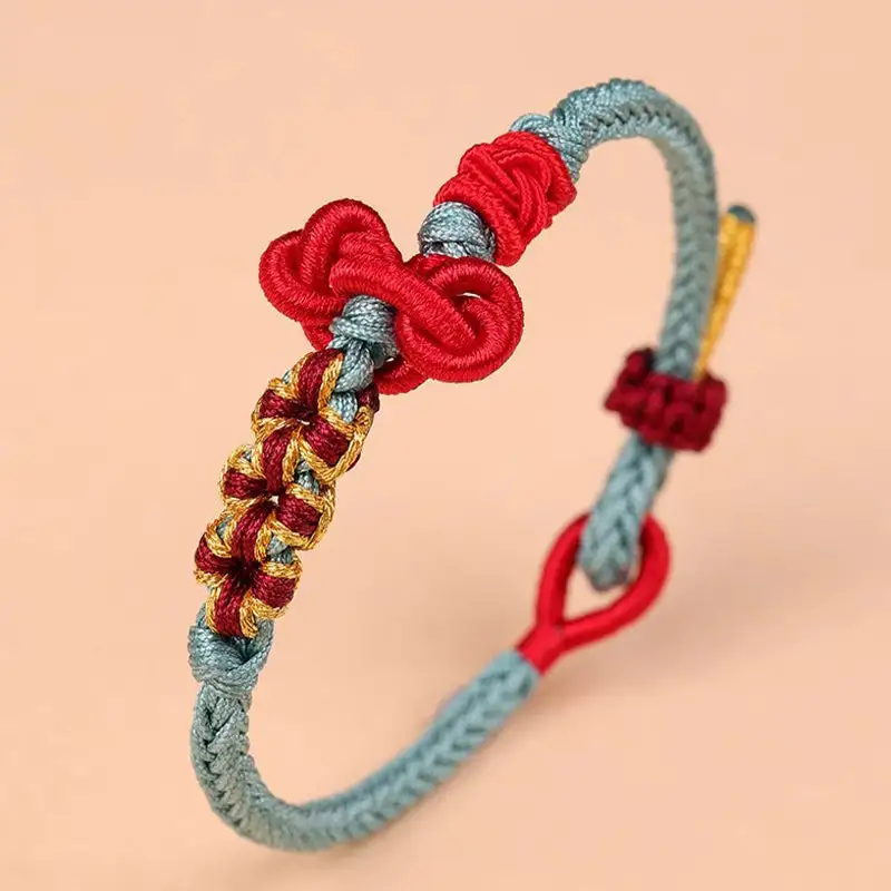 Handmade Wenchang Knot Braided Rope Bracelet