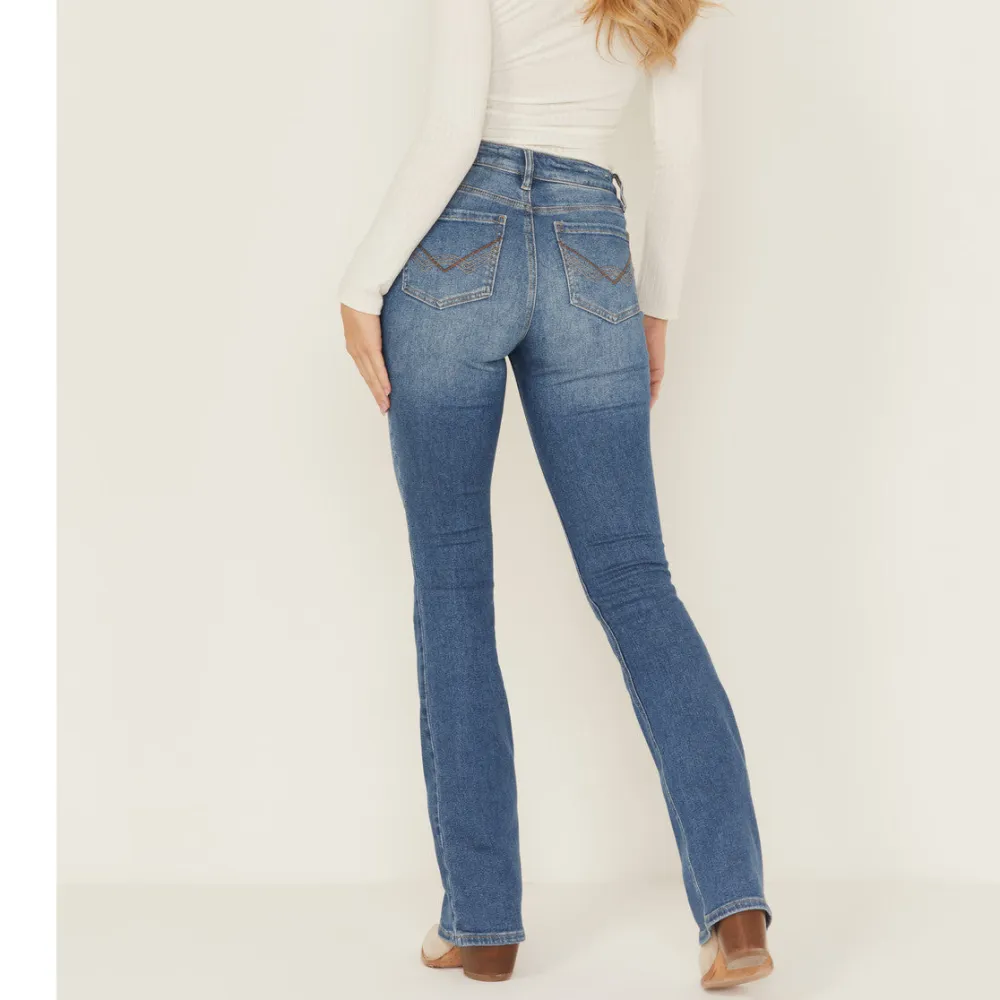 High Rise Bootcut Stretch Denim Jeans