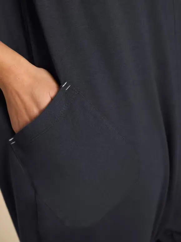 V-Neck Jersey Jumpsuit