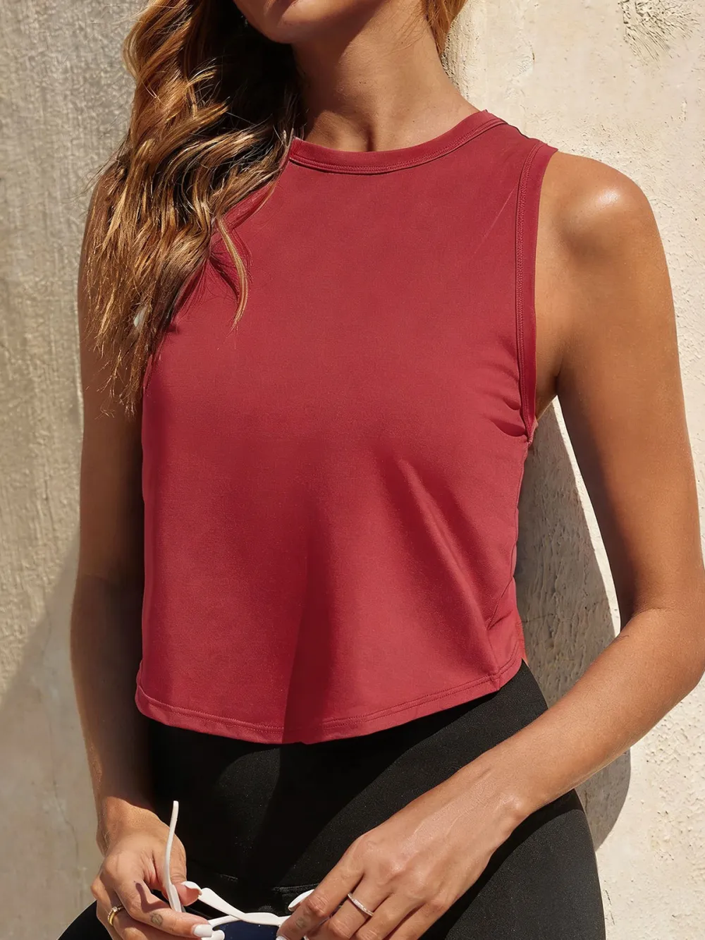 Women's Workout Cropped Tank Tops