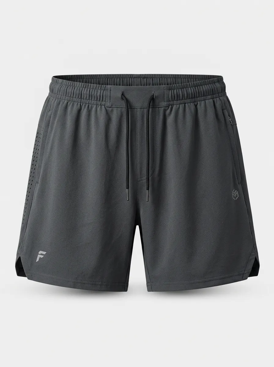 Men's Athletic Breathable Gym Printed Workout Shorts