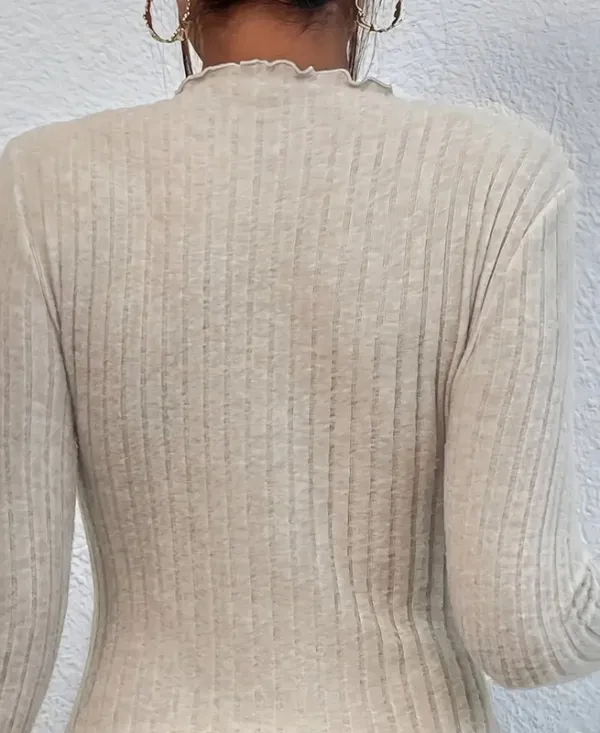 Ribbed Long Sleeve Top