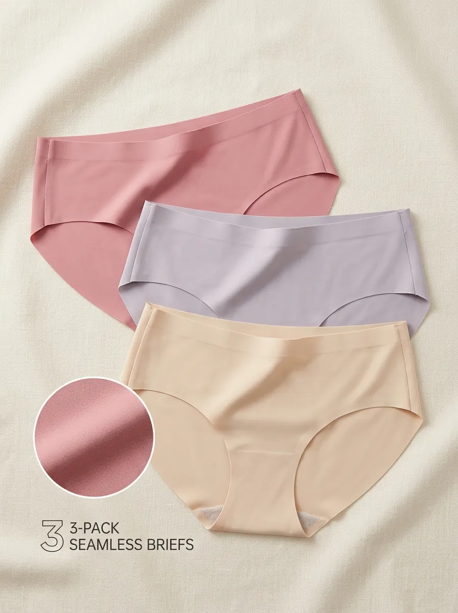 Women's Relaxed Seamless Three-Pack Panties