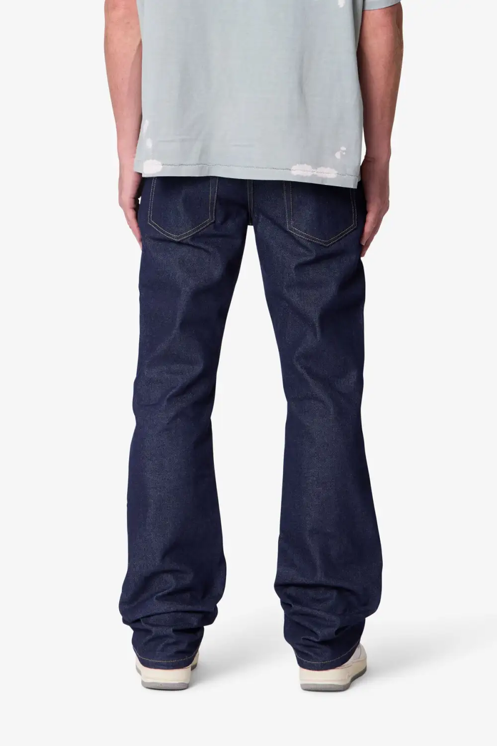 Raw Finish Bootcut Jeans