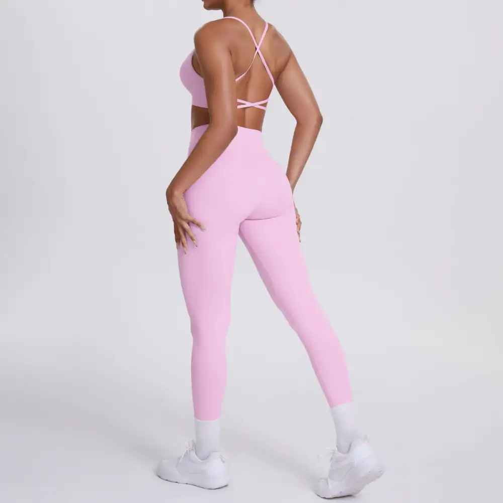 Quick-Dry Backless Two-Piece Activewear Active Set