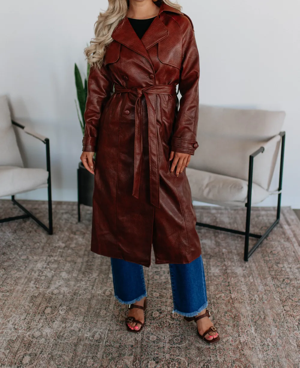 Side-Pocket Trench Coat