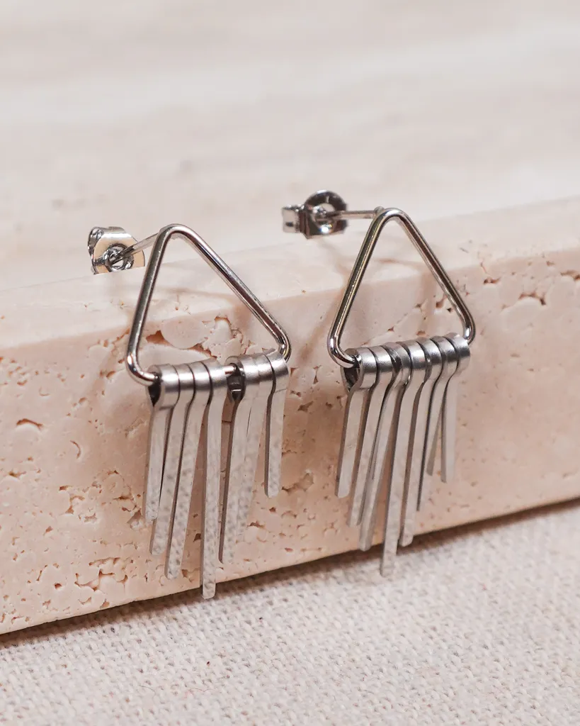 Sleek Bar Drop Earrings