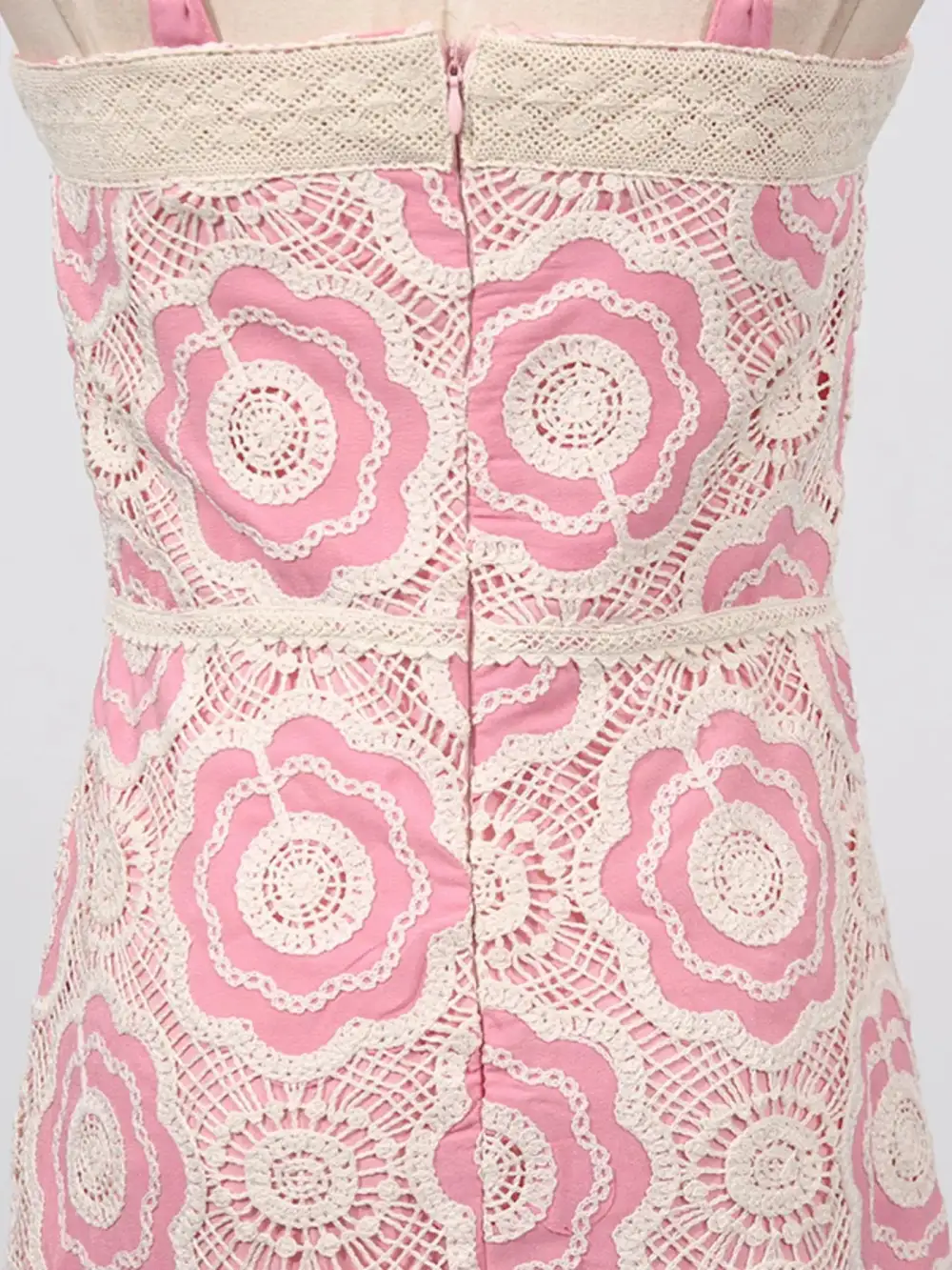 Lace Tiered Sleeveless Midi Dress