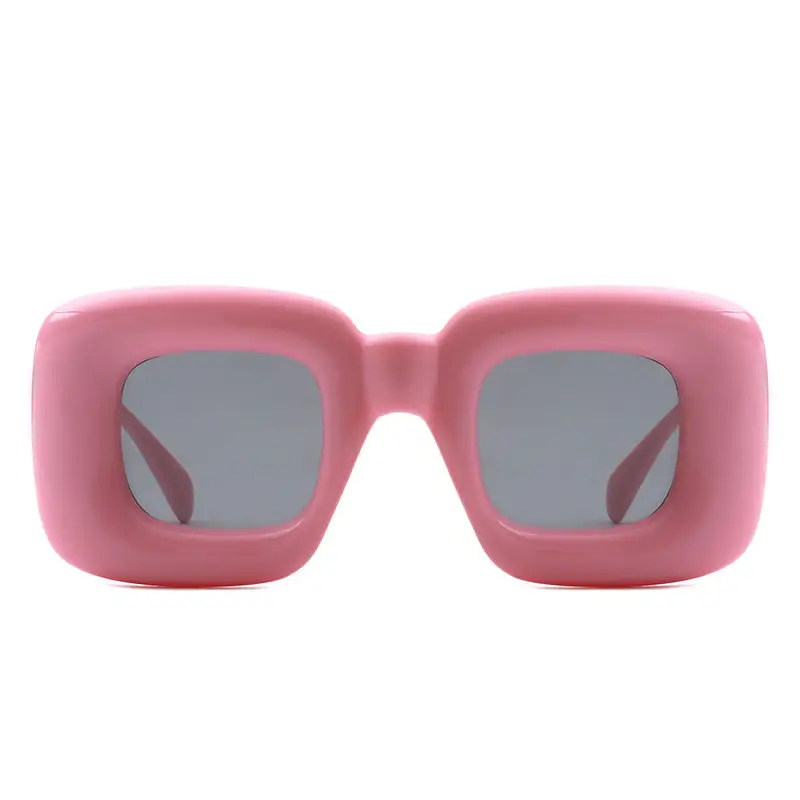 Structured Square Frame Sunglasses