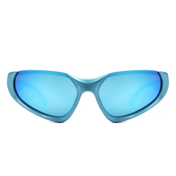 Rectangle Round Frame Sunglasses