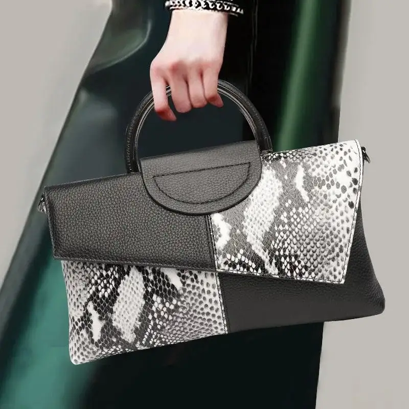 Minimalist Flap Cover Shoulder Bag Soft PU