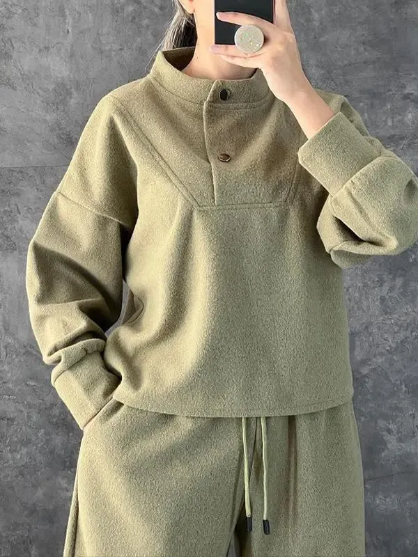 Women's Casual High Collar Suit