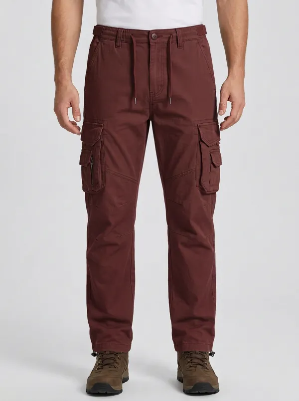 Men's Olive Green Multi-Pocket Tactical Cargo Pants