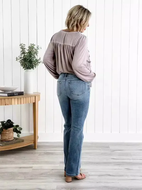 Clean Layered Denim Jeans