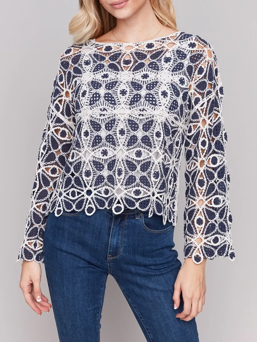 Elegant And High-End Art Pattern Women's Top