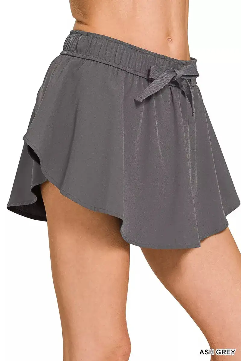 Soft Woven Active Skorts Skirt