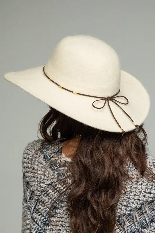 Soft Wool Wide Brim Hat