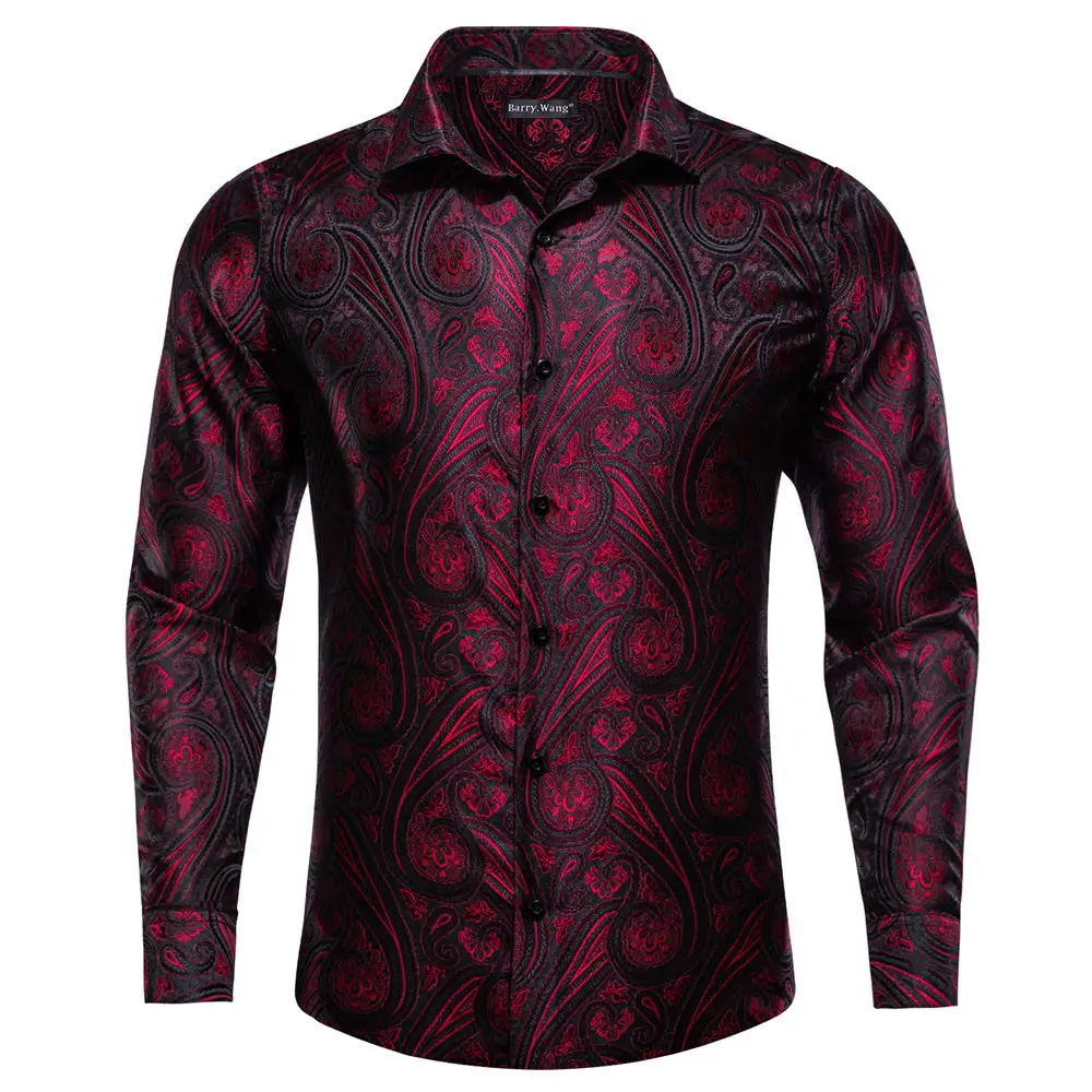 Tailored Paisley Silk Casual Shirt