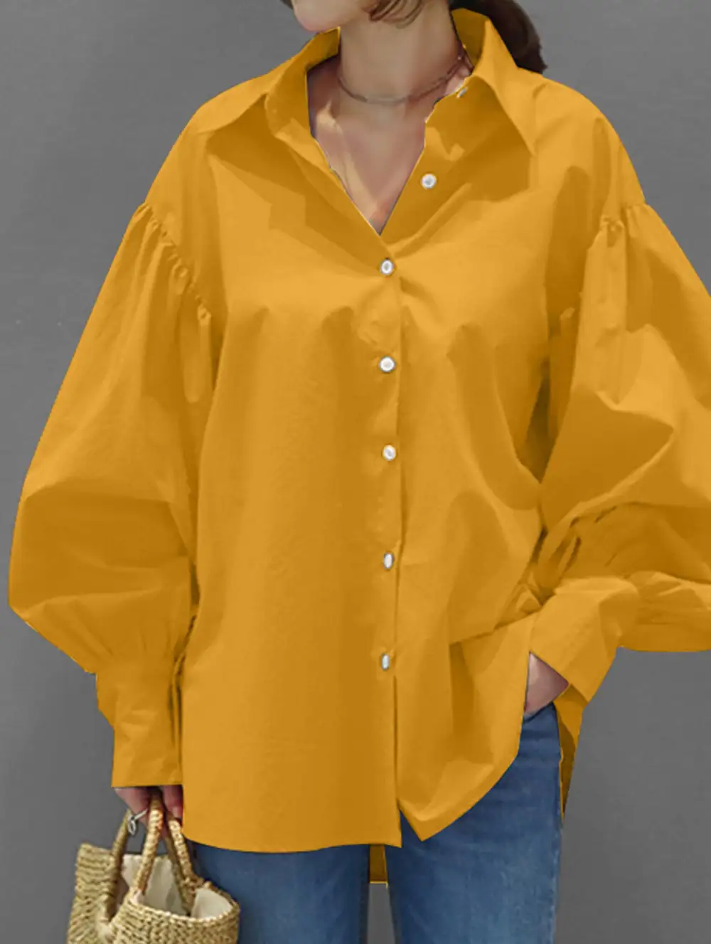 Relaxed Fit Retro Lapel Shirt