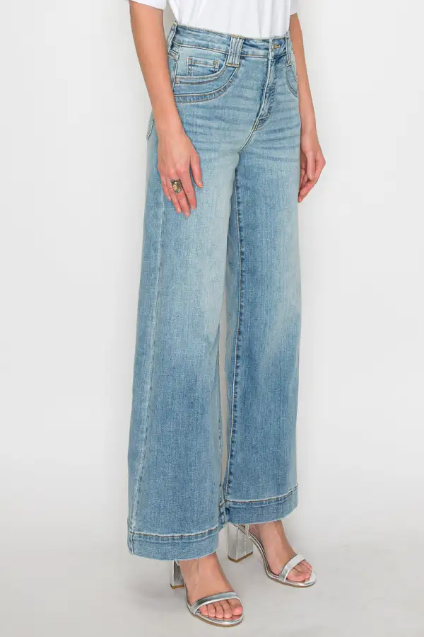 Classic High Rise Wide Leg Relaxed Denim Jeans