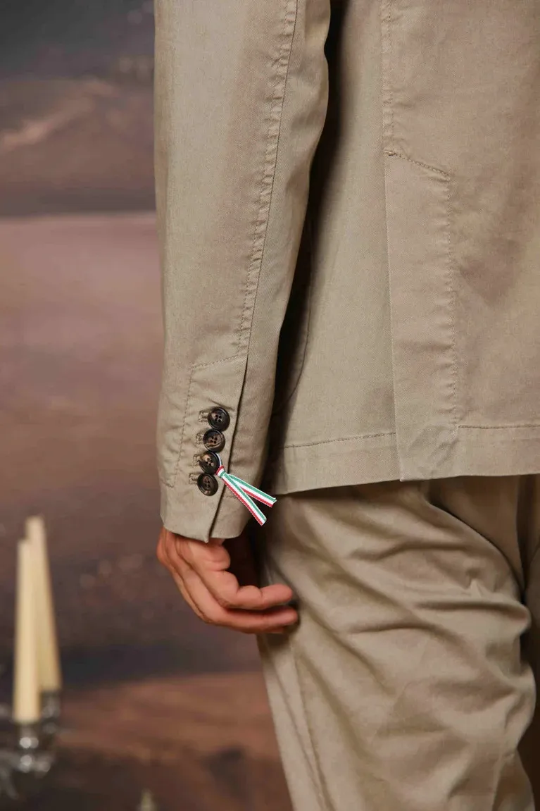 Dove Gray Men's Cotton Fashion Blazer