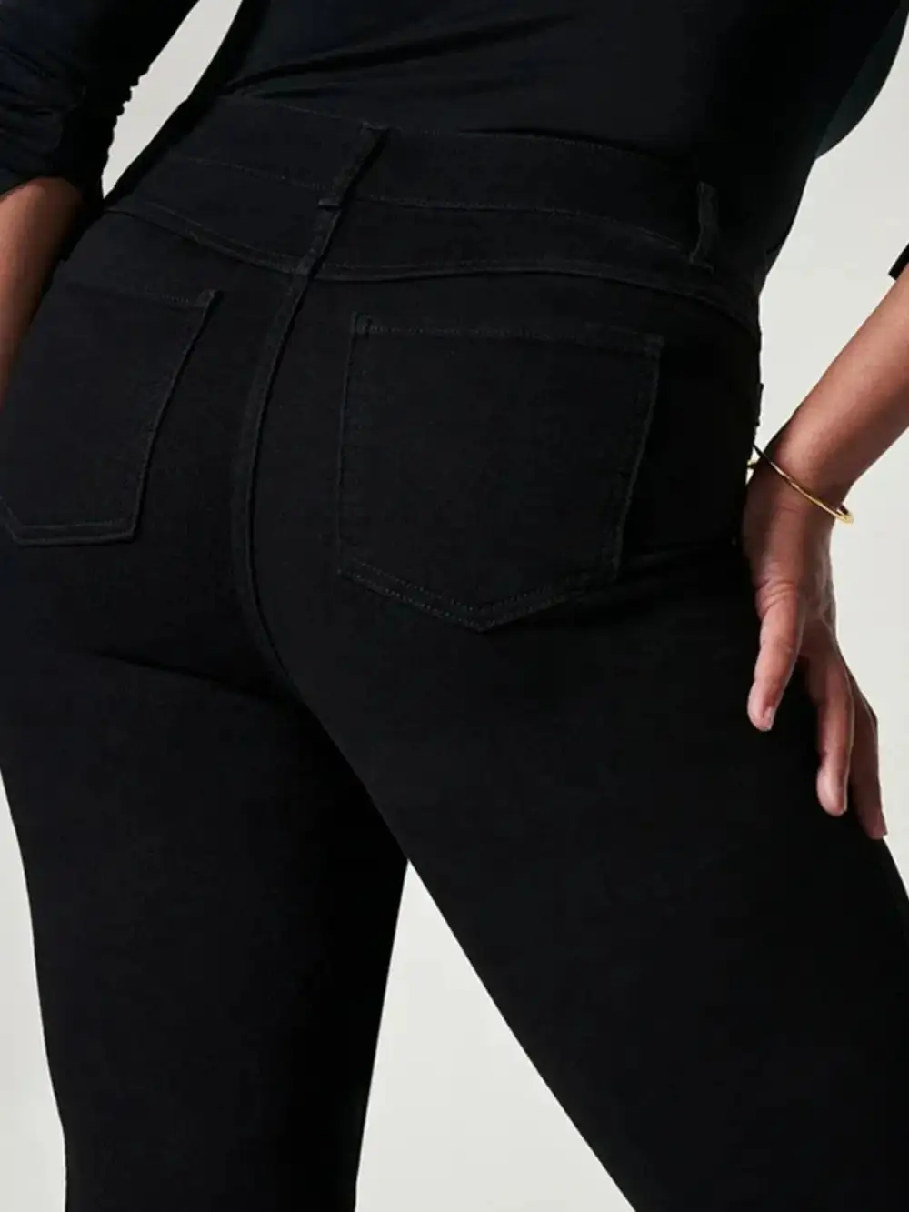 High Waisted Flared Plus Denim Jeans
