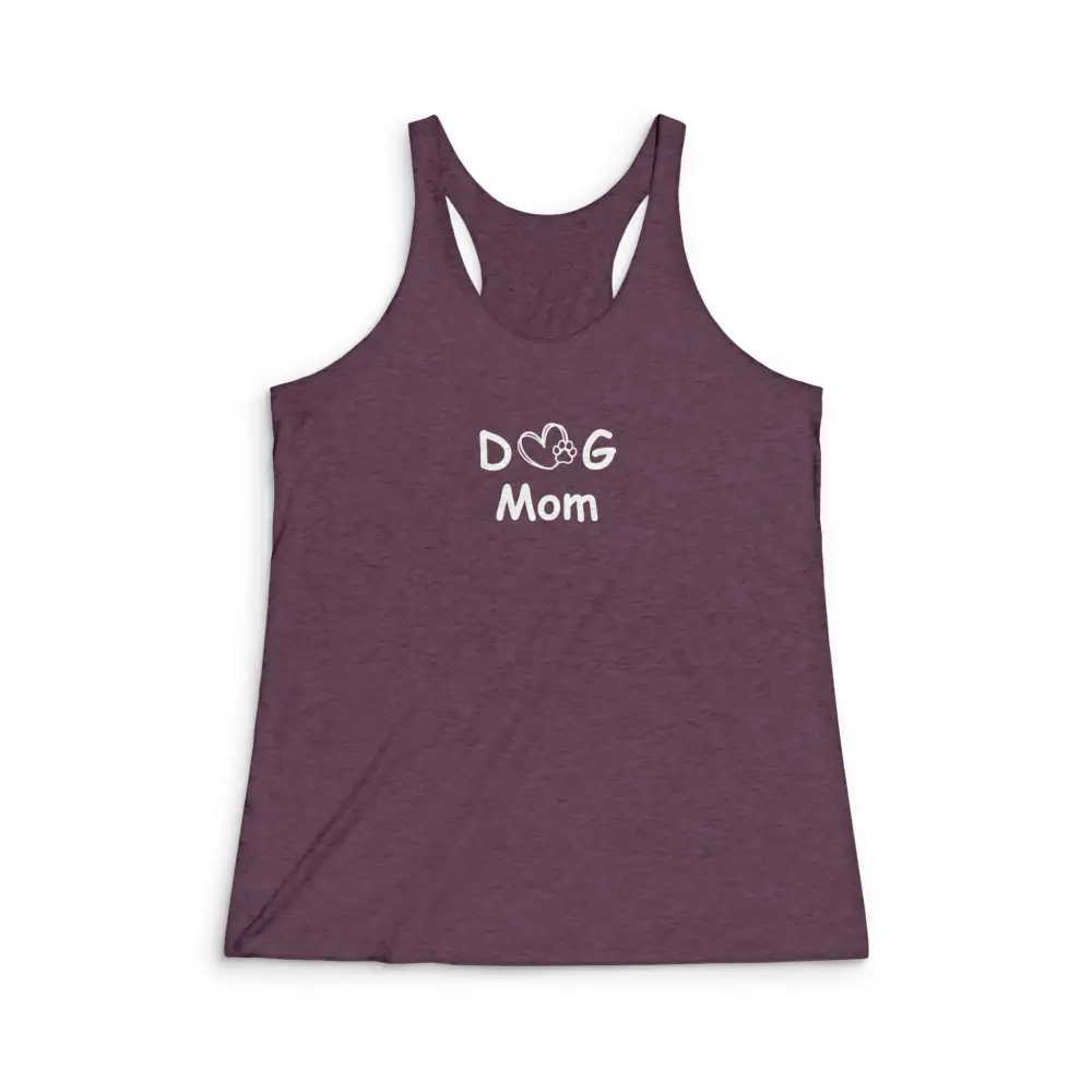 Dog Mom Graphic Racerback Tank