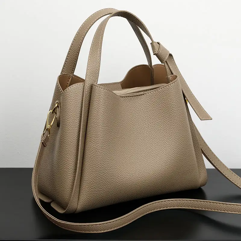 Soft Leather Bucket Bag