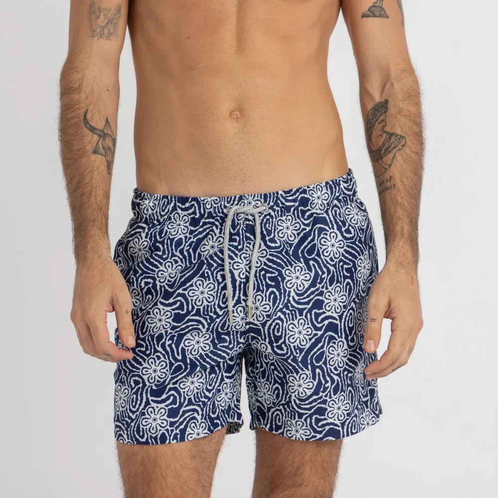 Midnight Bloom Swim Shorts