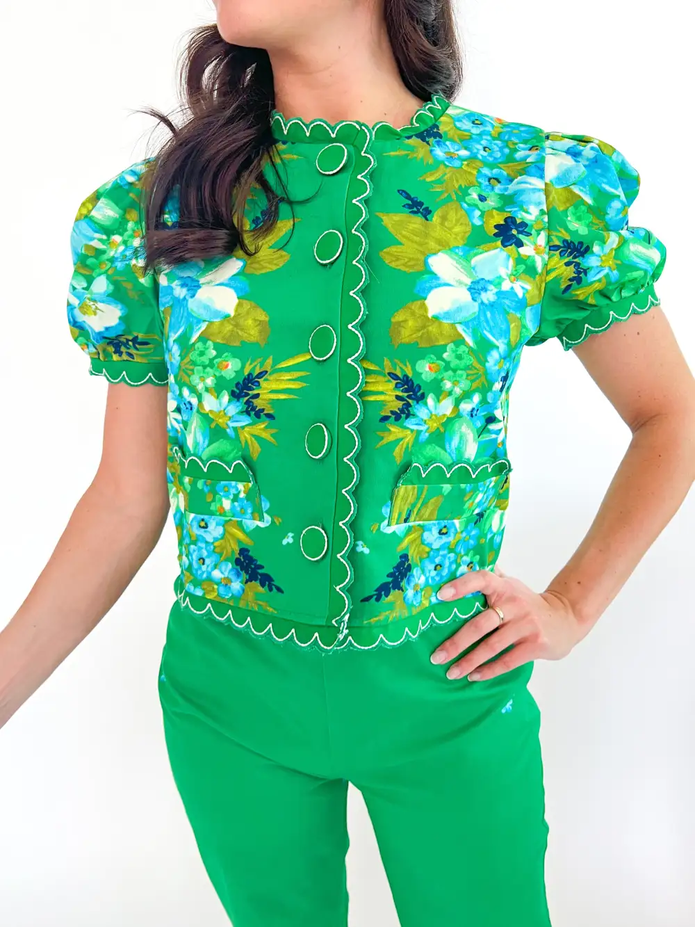 Textured Top Easy Fit