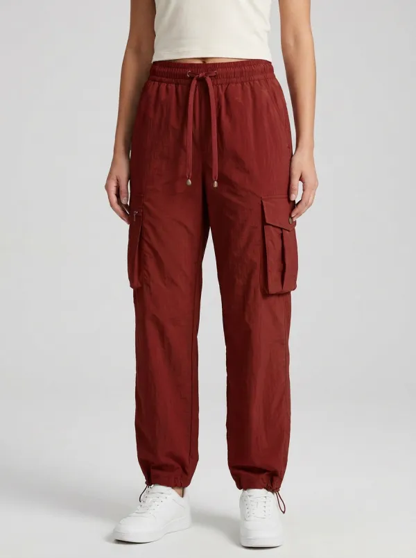 Women's Textured Cargo Graphic Cargo Work Pants