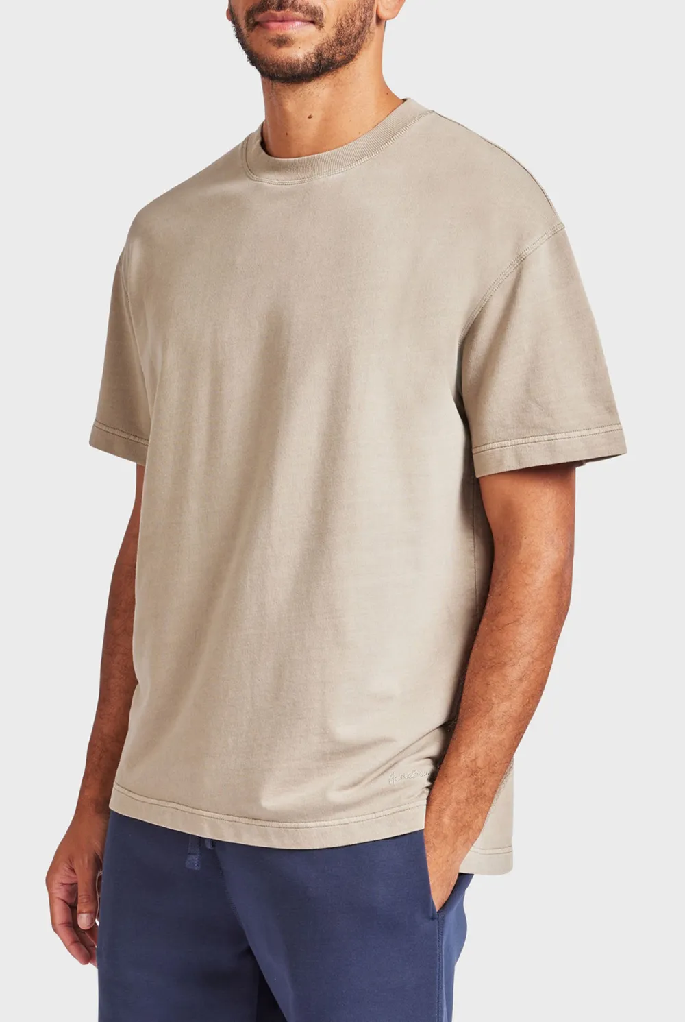 Seasponge Colored Short Sleeve Crew Neck Tee