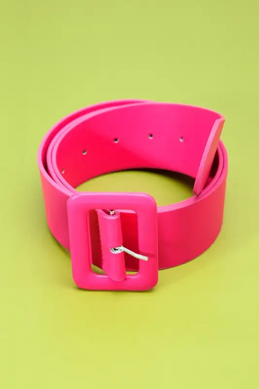 Wide Square Buckle Belt