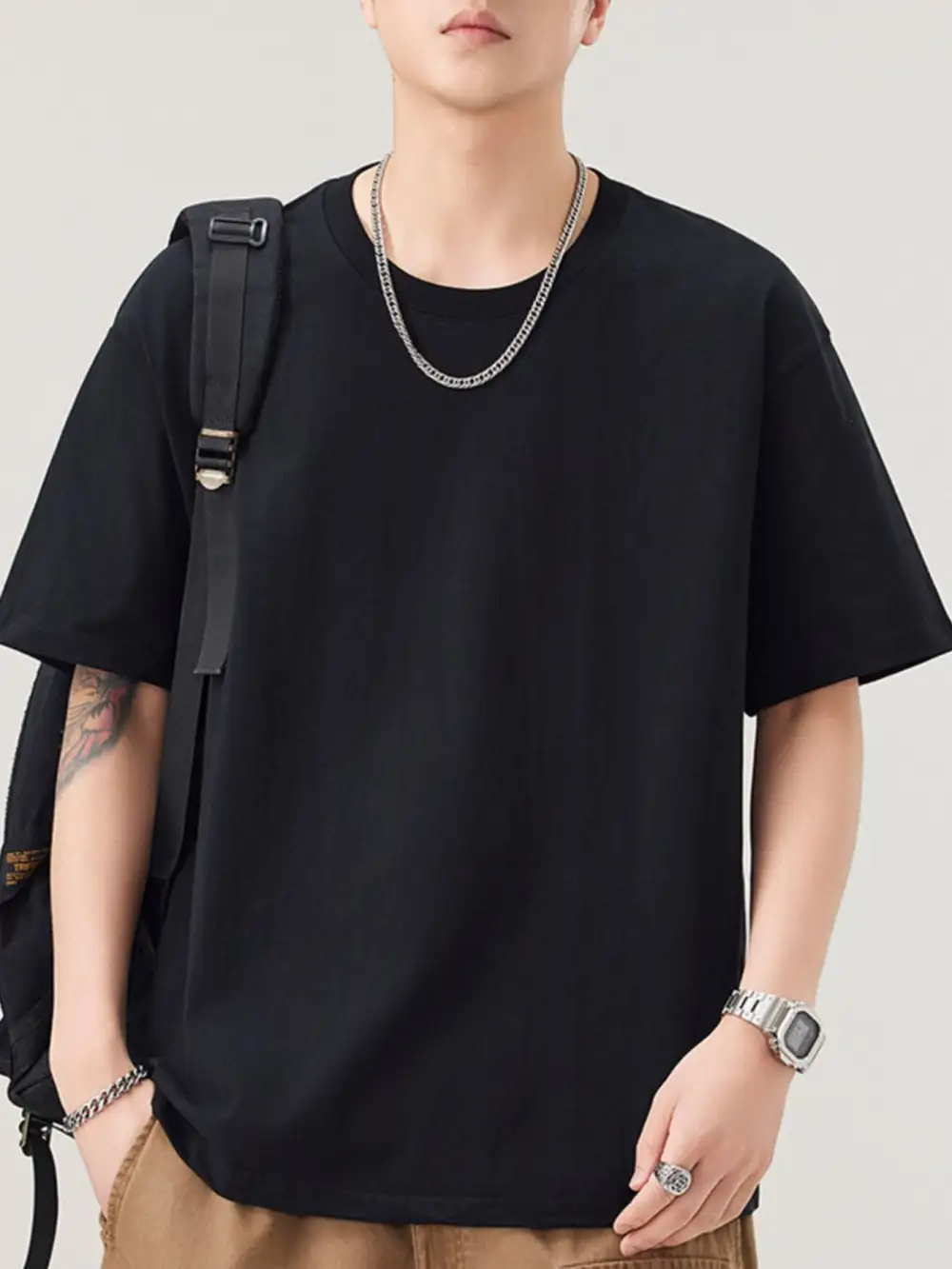 Polished Men's Casual Loose T-shirt