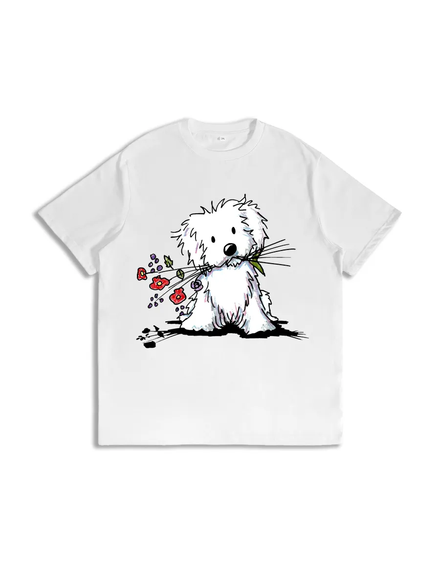 Women's Garden Helper Dog Graphic Tee