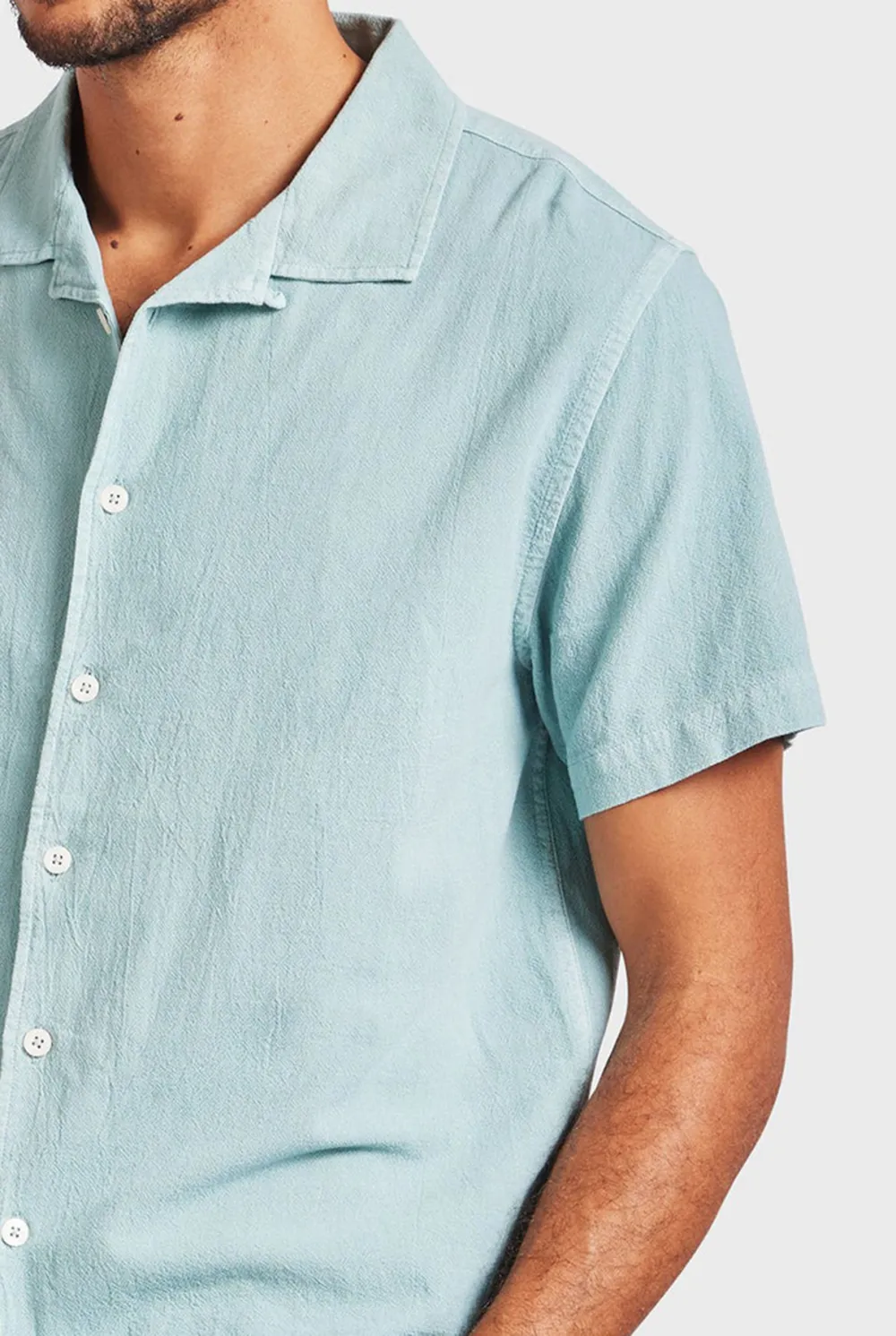 Jed Short Sleeve Shirt-Light dutch blue