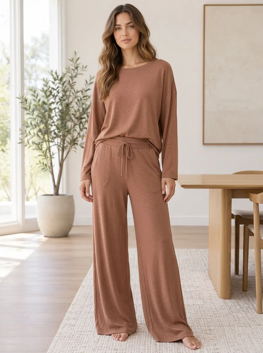 Everyday Loungewear Women's Wide Leg Loungewear Set