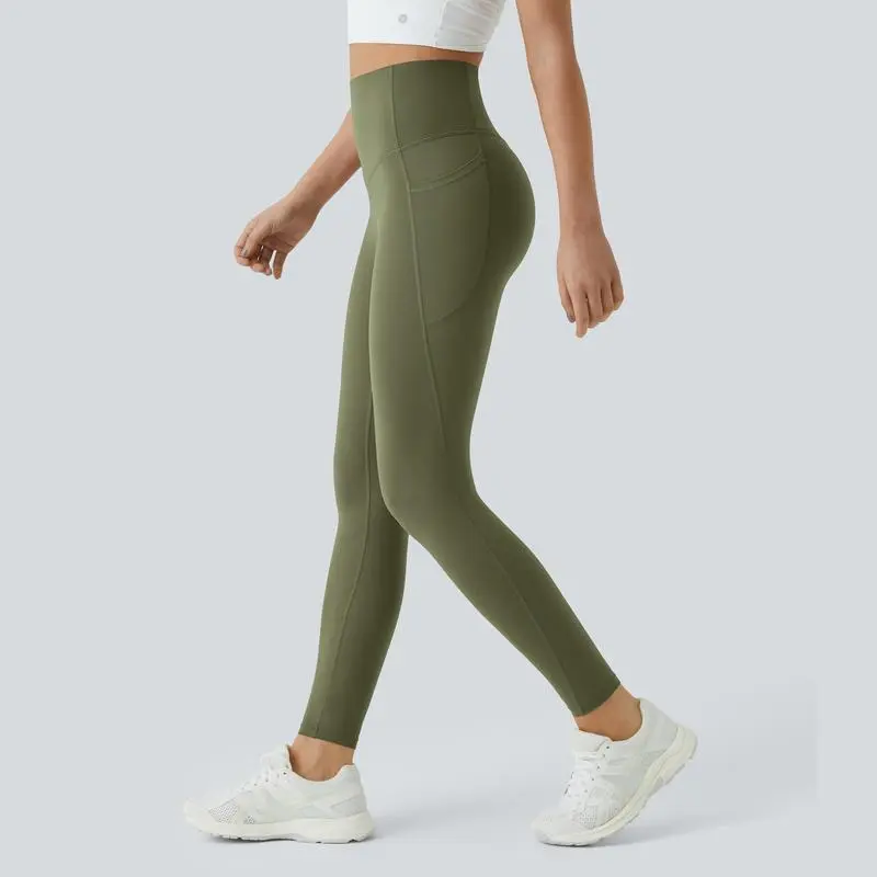High Waisted Tummy Control Side Pocket Shaping Training Leggings – 🔥 40% OFF Today Only!