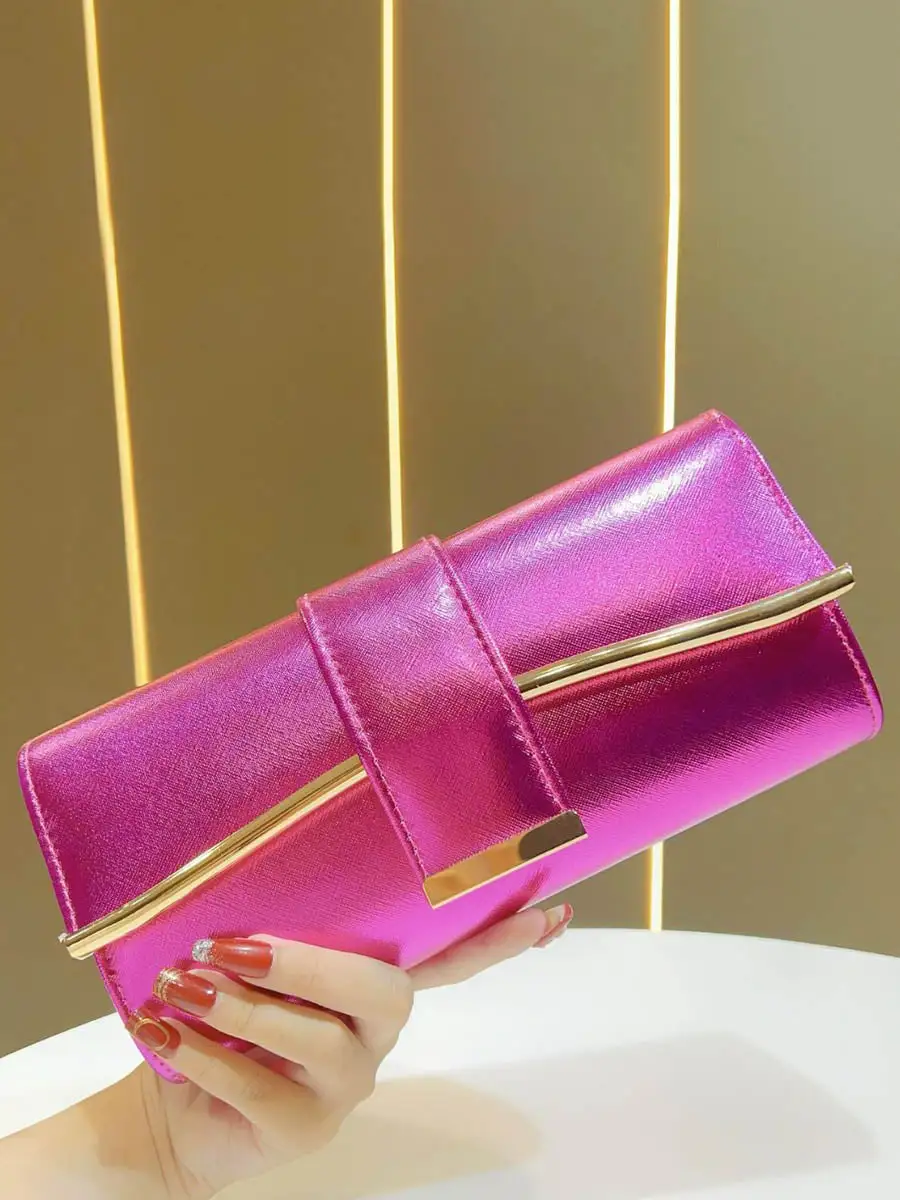 Chain Detail Evening Clutch Bag