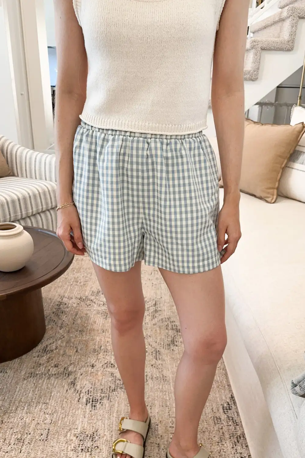 Laid Back Soft Gingham Shorts
