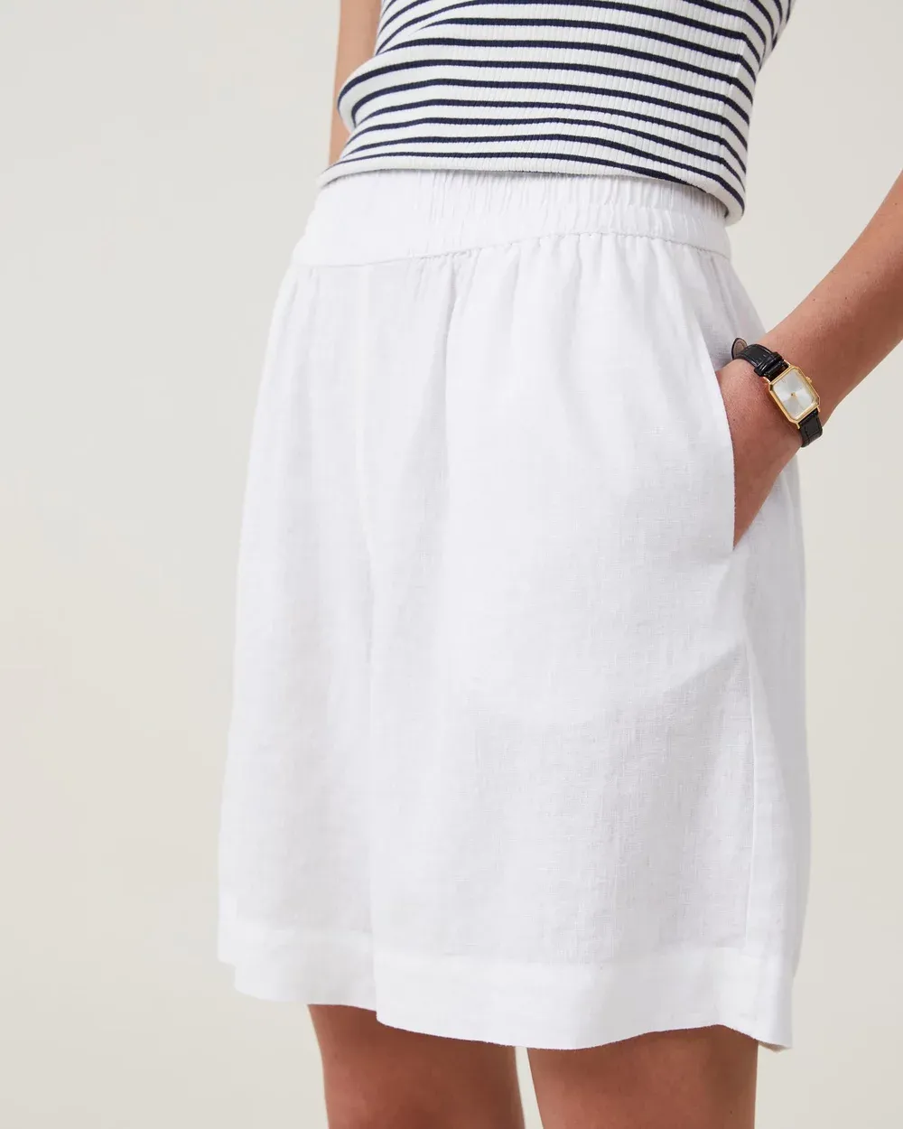 Black Longline Shorts