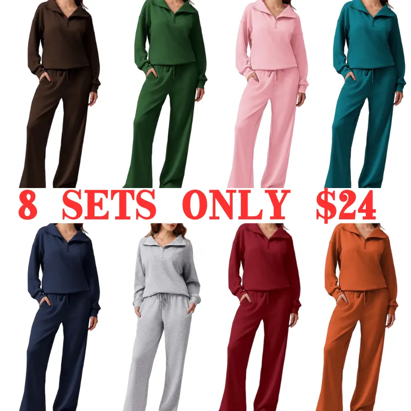 Women's 2-Piece Travel Set – Half-Zip Pullover & Joggers | Fall 2025