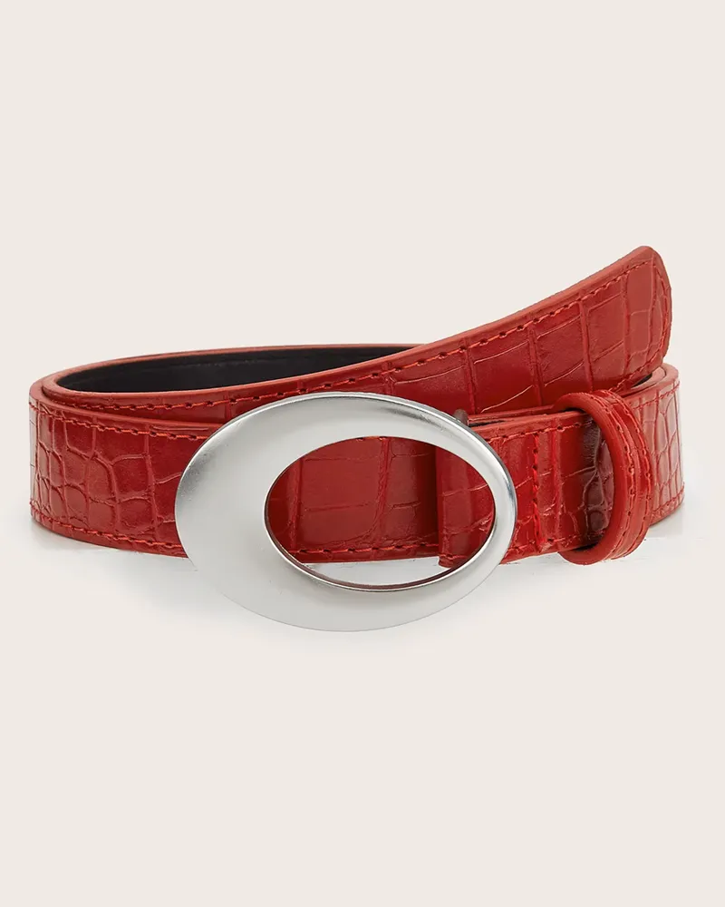 Classic Oval Buckle Women's Belt