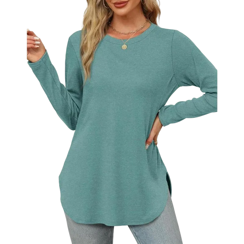 Women's Long Sleeve Round Neck Shirts