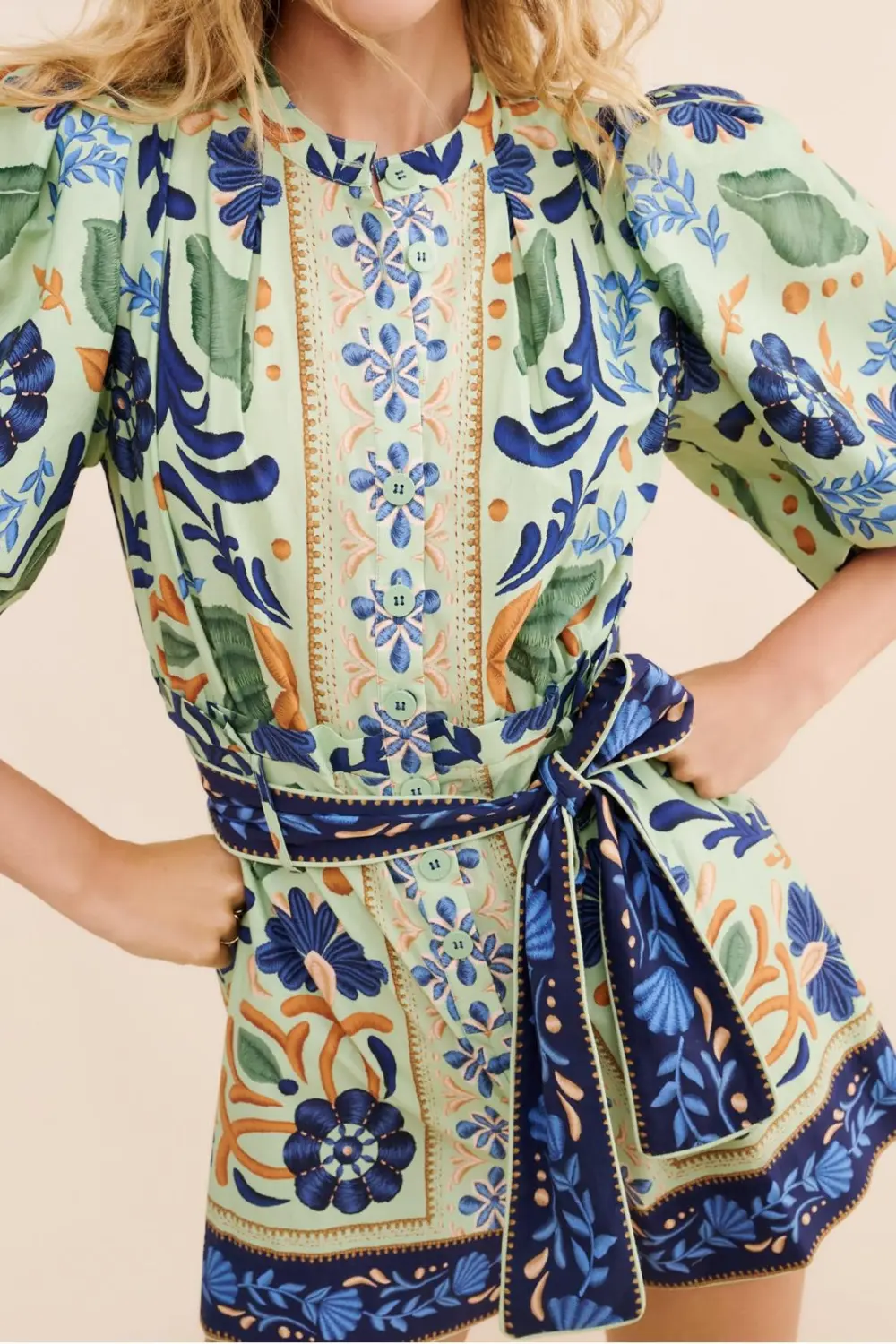 Ocean Tapestry Romper