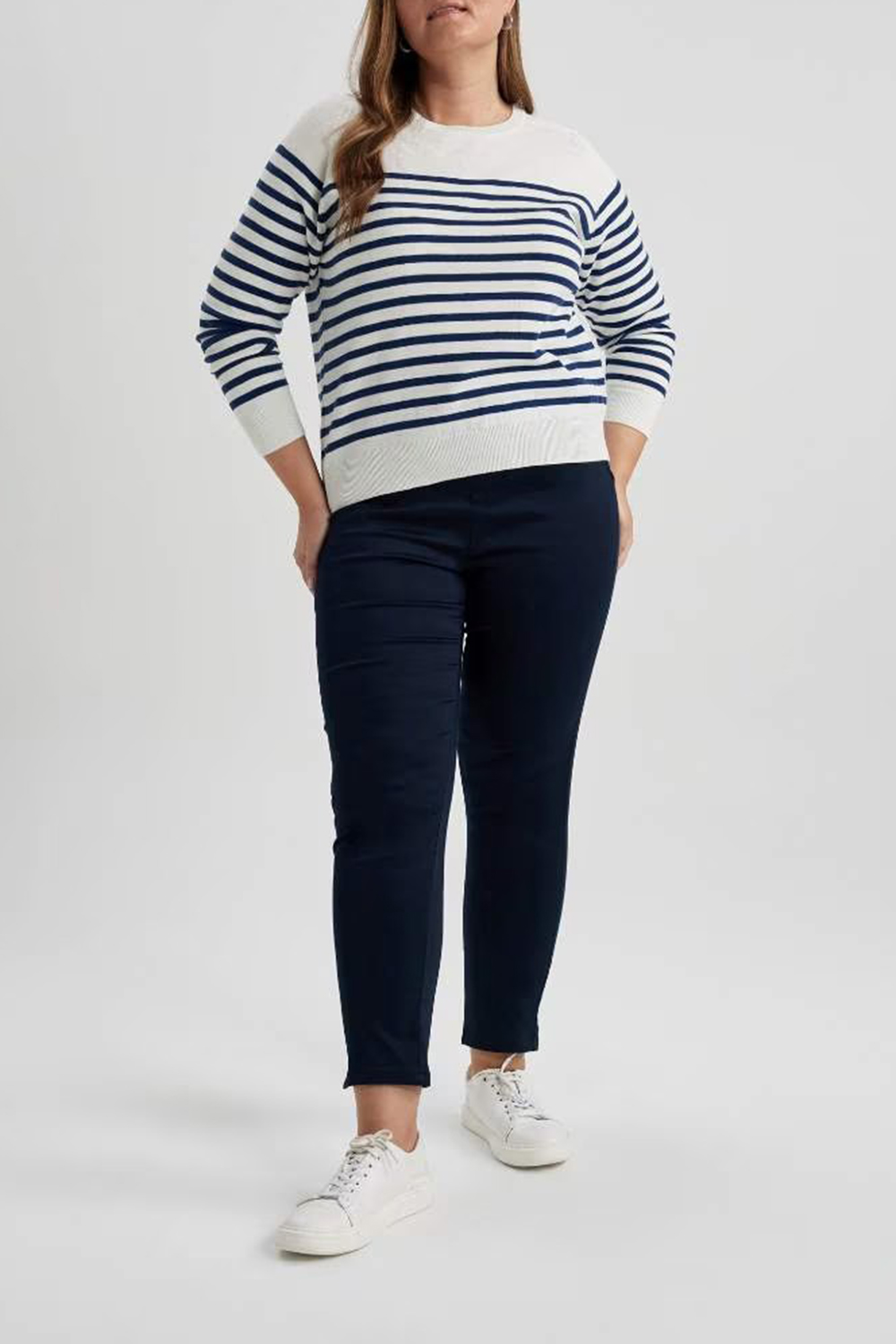 Elastic-Waist Solid Training Pants