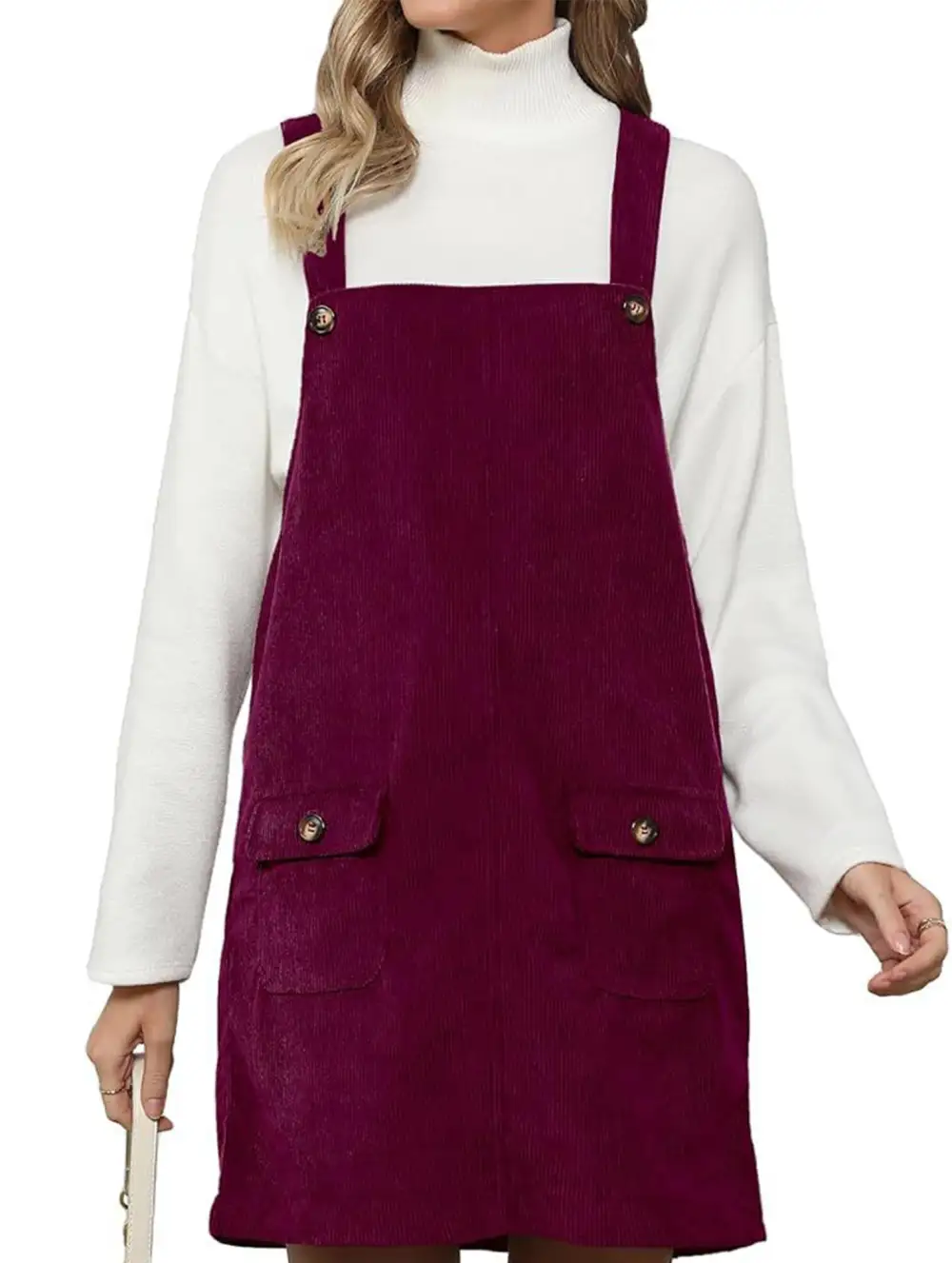 Shoulder Strap Overall Suspender Dress
