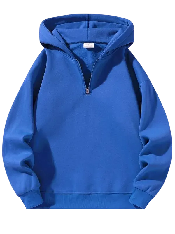 Men's regular fit solid color zip-up hoodie[CLEARANCE ONLY FOR TODAY]